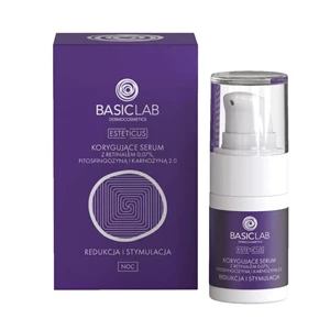 BasicLab Коригуюча сироватка з ретинальним 0,07%, фітофосфінгозином та карнозином 2.0 для відновлення та стимуляції 15мл
