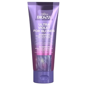 Biovax Ultra Violet Intensywnie regenerujący szampon tonujący do włosów blond i siwych 200 ml