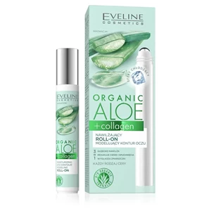Eveline Cosmetics Organic Aloe + Collagen Nawilżający roll-on modelujący kontur oczu 15ml